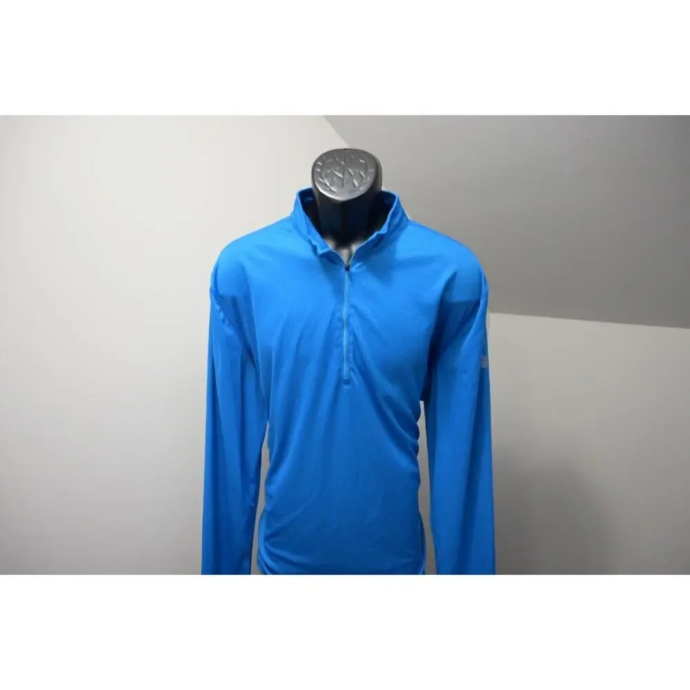 Eastern Mountain Sports Jacket Mens 2XL Blue 1/4 Zip Techwick Pullover Like New
